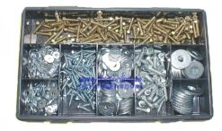 15584 Karosserieschrauben DIN 9021 & Karosseriescheiben DIN 7976 Sortiment 805 Teilig Im Kasten