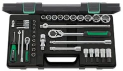 STAHLWILLE 40/52/27/11N Steckschlüssel Garnitur Mit Antrieb 6,3mm (1/4") + 12,5mm (1/2") - 96011160
