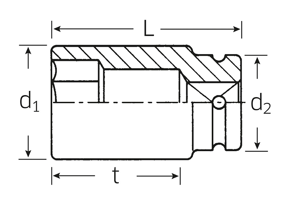 STAHLWILLE 60IMP IMPACT Einsatz 50mm Antrieb 25mm (1") - 26010050 4 STAHLWILLE 60IMP IMPACT Einsatz 50mm Antrieb 25mm (1") - 26010050 – Bild 2