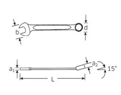 STAHLWILLE 13 Ring-Maulschlüssel Metrisch OPEN-BOX 27mm - 40082727 -Werkstattwerkzeuge Geschäft stahlwille Ring Maulschluessel OPEEN BOX Masszeichnung 0
