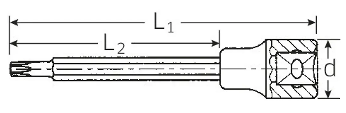 STAHLWILLE 1054TX TORX Schraubendrehereinsatz T45 Antrieb 12,5mm (1/2") - 03131245 4 STAHLWILLE 1054TX TORX Schraubendrehereinsatz T45 Antrieb 12,5mm (1/2") - 03131245 – Bild 2