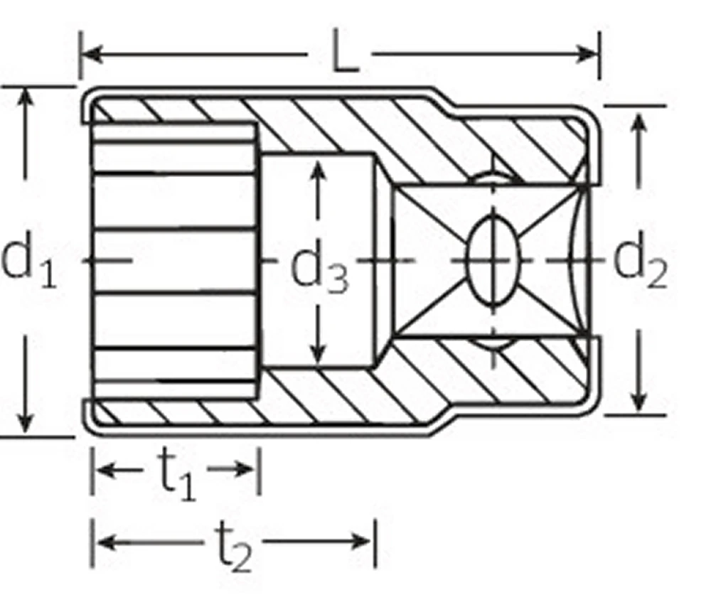STAHLWILLE 12179 VDE 12mm Steckschlüsseleinsatz Antrieb 12,5mm (1/2") - 03370012 4 STAHLWILLE 12179 VDE 12mm Steckschlüsseleinsatz Antrieb 12,5mm (1/2") - 03370012 – Bild 2