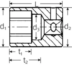 STAHLWILLE 40a ZOLL Nuss Steckschlüsseleinsatz Gr. 9/32" Antrieb 6,3mm (1/4") - 01410018 -Werkstattwerkzeuge Geschäft sw 40a steckschluesseleinsatz 00