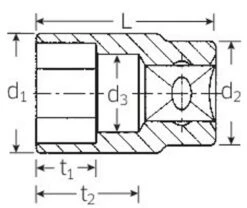 STAHLWILLE 456 Steckschlüsseleinsatz Schlüsselweite 14mm Antrieb 10mm (3/8") - 02110014 -Werkstattwerkzeuge Geschäft sw 456 steckschluesseleinsatz 3 8 000
