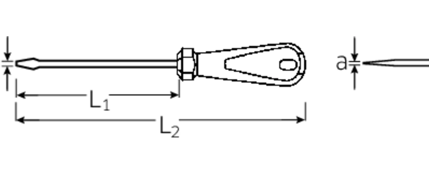 STAHLWILLE 4820 1,0 X 5,5 X 125mm Schlitzschraubendreher 3K DRALL - 48202055 4 STAHLWILLE 4820 1,0 X 5,5 X 125mm Schlitzschraubendreher 3K DRALL - 48202055 – Bild 2