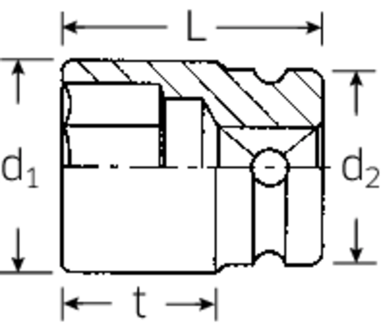 STAHLWILLE 51IMP IMPACT-Einsatz 22mm Antrieb 12,5mm(1/2") - 23020022 4 STAHLWILLE 51IMP IMPACT-Einsatz 22mm Antrieb 12,5mm(1/2") - 23020022 – Bild 2