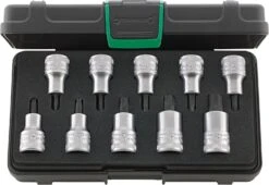 STAHLWILLE 54TX/10 Satz TORX Schraubendrehereinsätze Antrieb 12,5mm (1/2") - 96032005