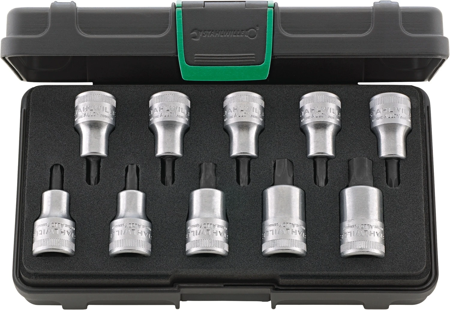 STAHLWILLE 54TX/10 Satz TORX Schraubendrehereinsätze Antrieb 12,5mm (1/2") - 96032005 3 STAHLWILLE 54TX/10 Satz TORX Schraubendrehereinsätze Antrieb 12,5mm (1/2") - 96032005