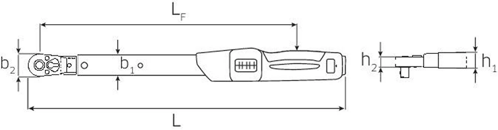 STAHLWILLE 730NR/20QR FK Drehmomentschlüssel Mit Festeingebauter Knarre 40-200 Nm - Code 96502120 4 STAHLWILLE 730NR/20QR FK Drehmomentschlüssel Mit Festeingebauter Knarre 40-200 Nm - Code 96502120 – Bild 2