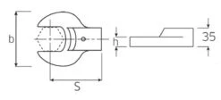 STAHLWILLE 731/80 Schlüsselweite 55mm Maul Aufsteckwerkzeug 24,5x28mm - 58218055 5 STAHLWILLE 731/80 Schlüsselweite 55mm Maul Aufsteckwerkzeug 24,5x28mm - 58218055 -Werkstattwerkzeuge Geschäft sw 731 80 maul aufsteckwerkzeug dms 00 3