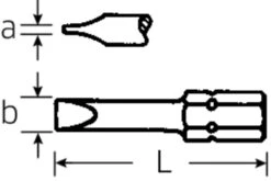 STAHLWILLE 1242 Bit Für Schlitzschrauben 0,6 X 3,5mm Antrieb 6,3mm (1/4") Sechskant - 08300635 -Werkstattwerkzeuge Geschäft sw bitschraubendrehereinsatz 1242 1250 00 1